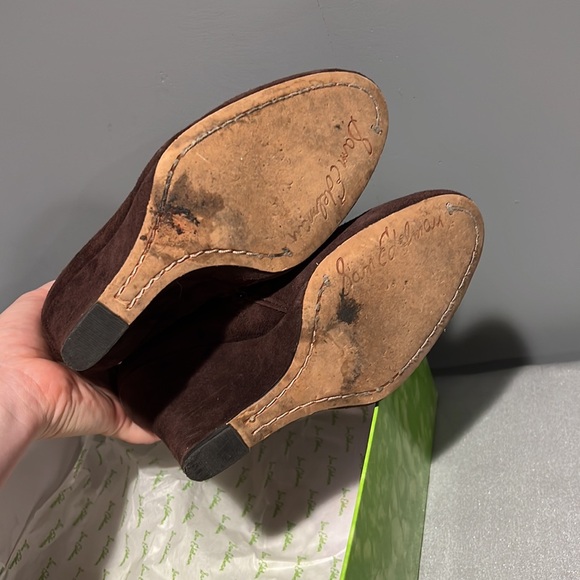 Sam Edelman Wilma Dark‎ Brown Suede Leather Wedge Bootie. Size 6.5 - Picture 8 of 9